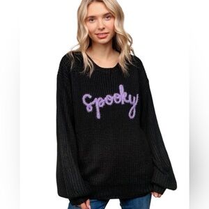 286:  HOLLY HARPER Spooky Sweater - NWT